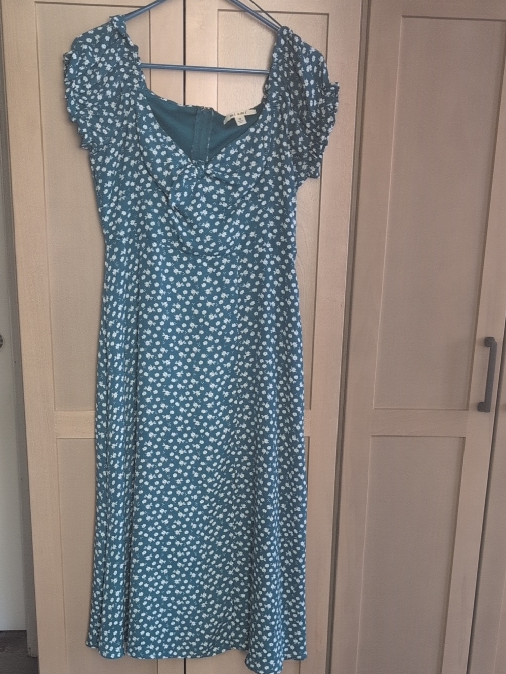 Floral Summer Dress puffed sleeves